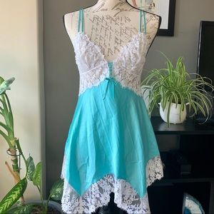 Victoria’s Secret Satin and Lace Slip Dress